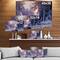 Designart - Winter Forest with the River in Frosty Day - Landscapes Painting Print on Wrapped Canvas